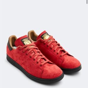 Adidas Stan Smith Red Sneakers - Classic Streetwear Shoes